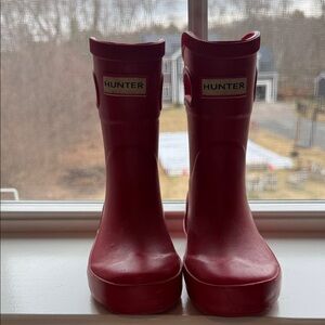 Hunter for Target Kids Red Rubber Rain Boots with Top Handles